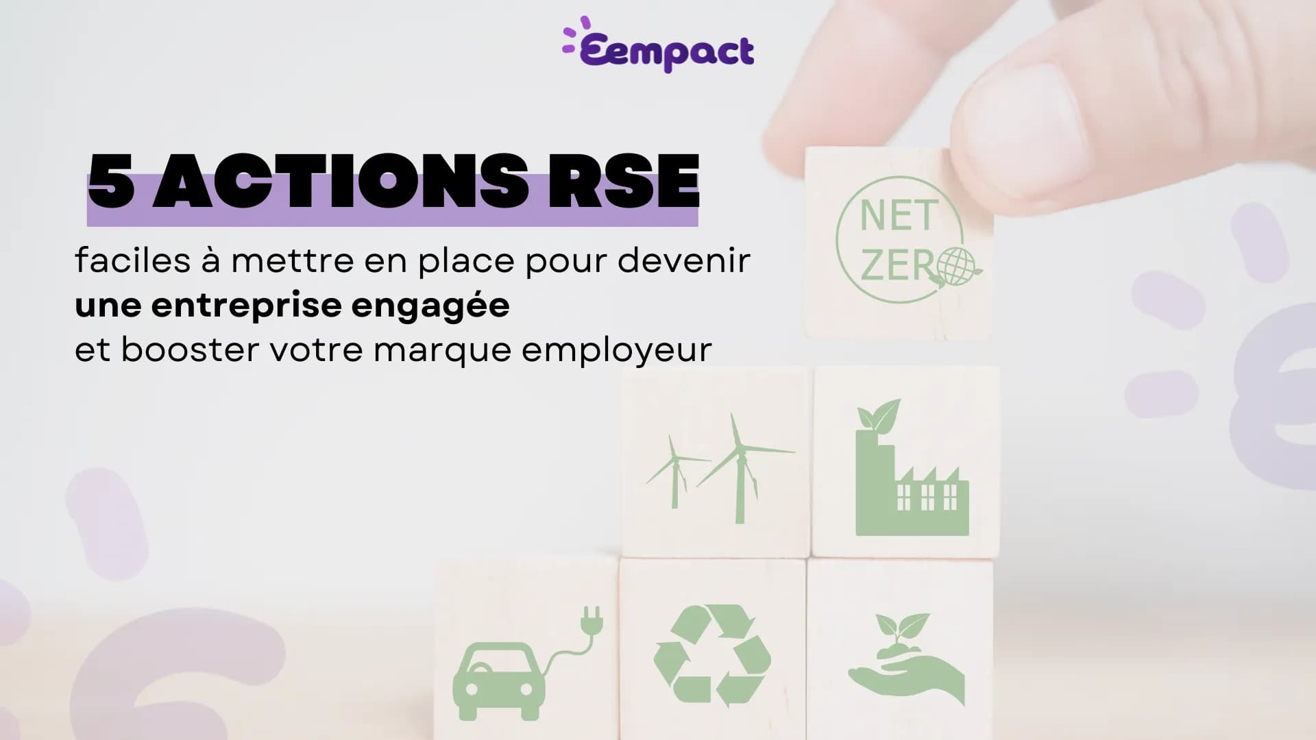 5 actions RSE